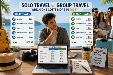 Solo or group travel: find out which is making you spend more